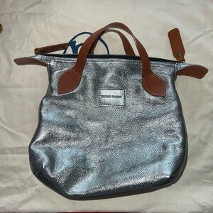 Parker Thatch stardust Silver STARDUST Metallic leather small Charlie